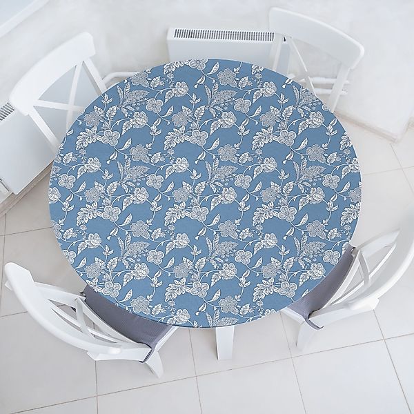 Abakuhaus Tischdecke Rundum-elastische Stofftischdecke, Blau und günstig online kaufen