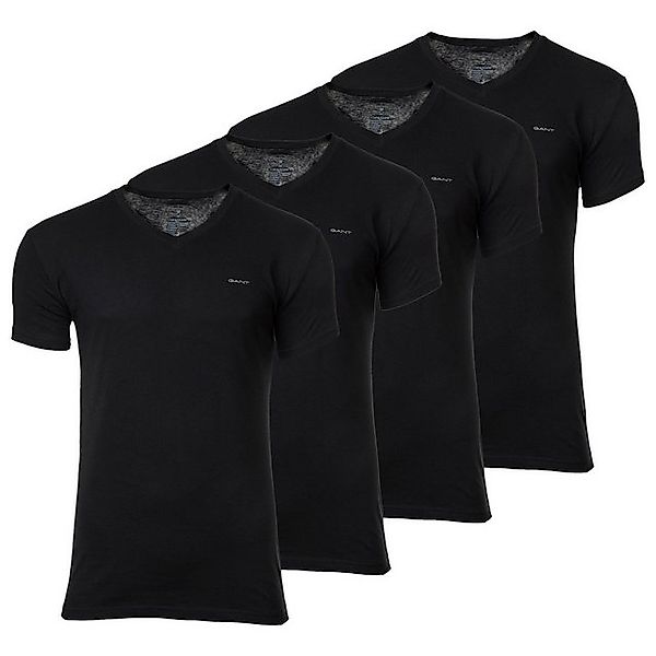 Gant T-Shirt Herren T-Shirt, 4er Pack - V-NECK T-SHIRT 4-PACK, (Packung, 4e günstig online kaufen