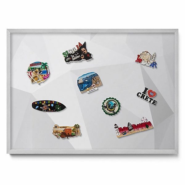 Tulup Magnettafel Magnettafel Dekorativ Bedruckt 3D Geometrischer Hintergru günstig online kaufen