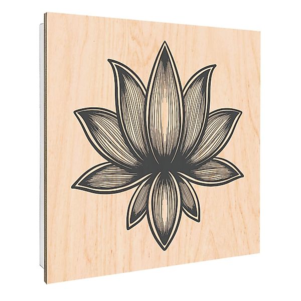 Banjado Großer Schlüsselbox Holz 30x30cm Weiß Scharnier Rechts 50 Haken Sch günstig online kaufen