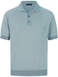 Strick-Polo Louis Sayn blau günstig online kaufen