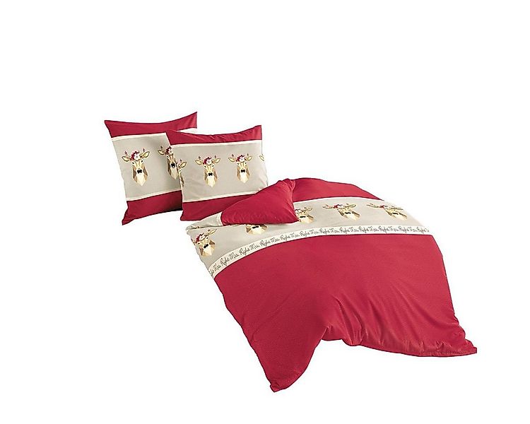 JACK Bettwäsche JACK by Bierbaum Biber Winter Partner Bettwäsche Hirsch Reh günstig online kaufen