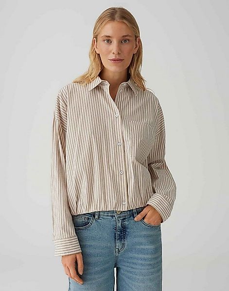 OPUS Langarmbluse FRESA aus BCI Cotton Mix Lockere Passform, ovaler Schnitt günstig online kaufen