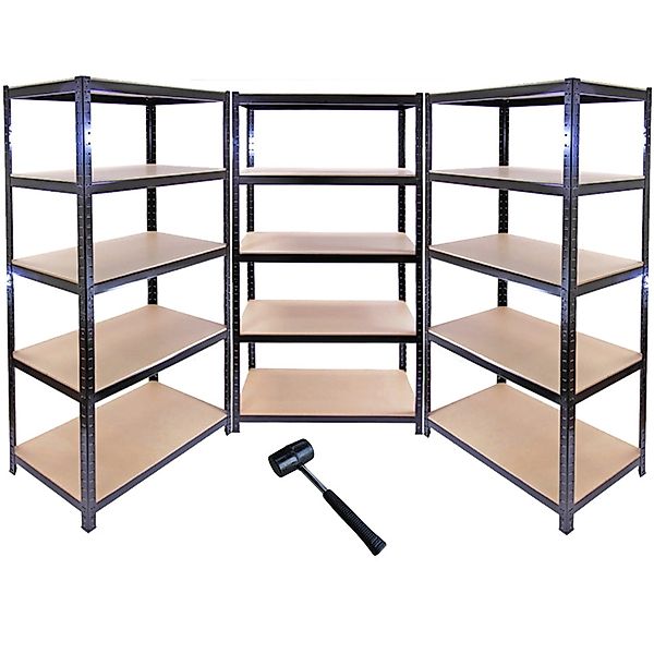Monstershop 3 x Monster Racking T-Rax 90cm Lagerregal Schwarz günstig online kaufen