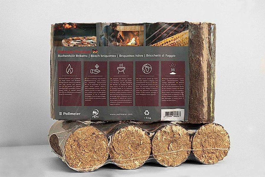 BURI Holzbriketts Pollmeier Buchenholzbriketts 6kg Holzbriketts günstig online kaufen