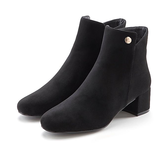 LASCANA Stiefelette mit bequemen Blockabsatz, Ankle Boots, Stiefel VEGAN günstig online kaufen
