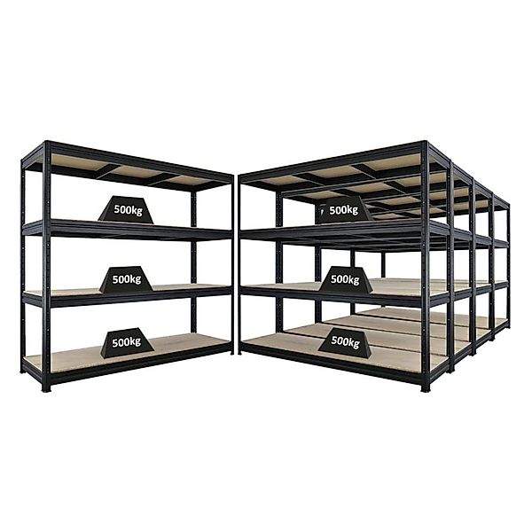PROREGAL Mega Deal 5x Schwerlastregal Dino HxBxT 180x200x60cm 4 Spanplatten günstig online kaufen