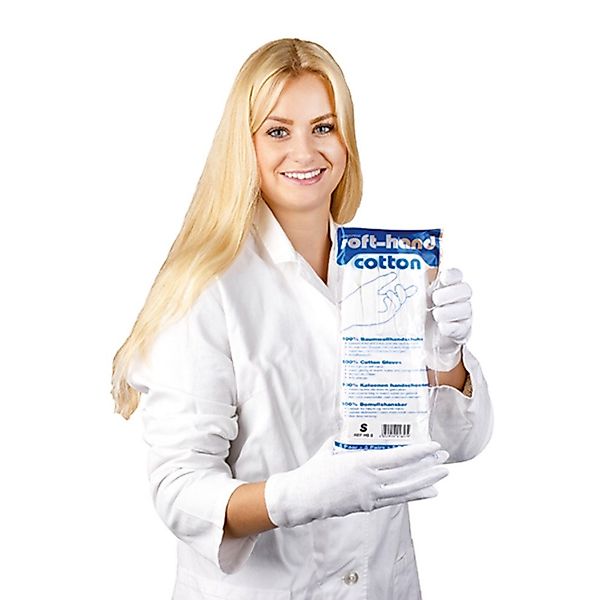 DocMed Baumwollhandschuhe Soft-Hand Cotton Zwirnhandschuhe (Baumwollhandsch günstig online kaufen
