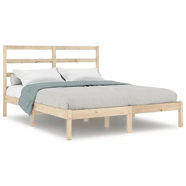 vidaXL Massivholzbett 135x190 cm 4FT6 Double1083888 günstig online kaufen