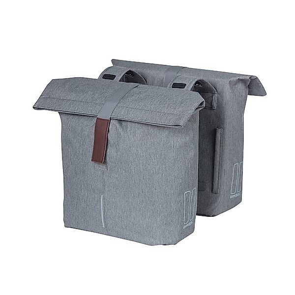 Basil Fahrradkorb Doppelpacktasche City grey melee, günstig online kaufen