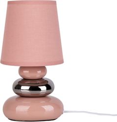 Näve Keramik-Tischleuchte Stoney Rosé Lachs Ø 16 cm x 31 cm günstig online kaufen