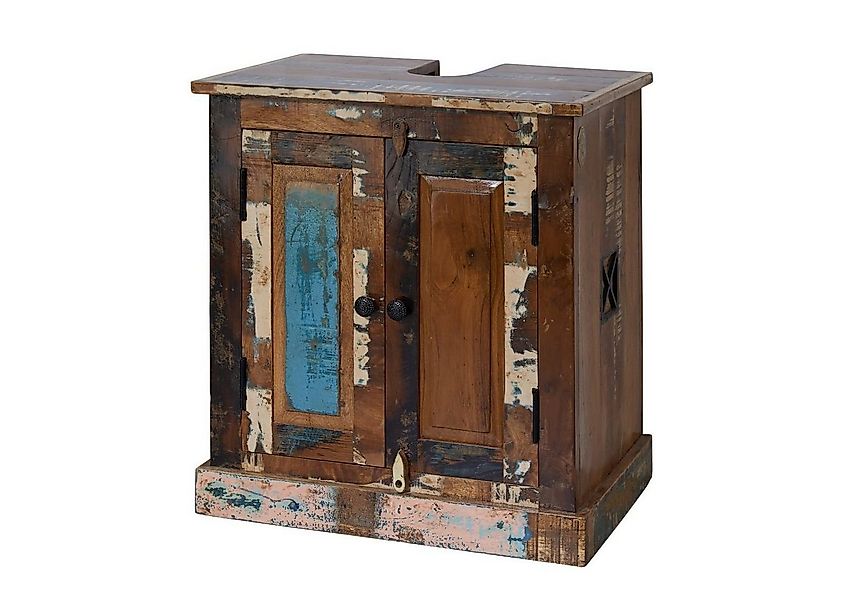 Massivmoebel24 Waschbeckenunterschrank NATURE OF SPIRIT (Altholz 66x43x60 m günstig online kaufen