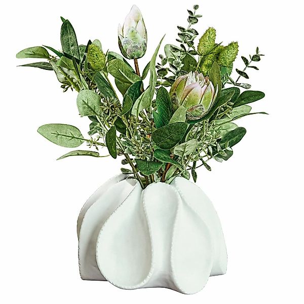Mirabeau Tischvase Deko-Vase Dollon antikweiß günstig online kaufen