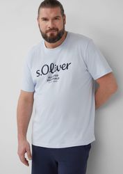 s.Oliver T-Shirt mit Print Farbe hellblau Größe: 3XL günstig online kaufen