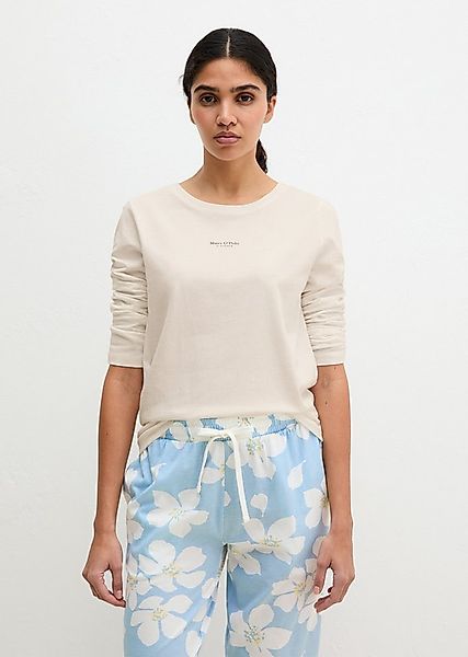 Marc O'Polo Pyjamaoberteil Mix N Match Cotton Top LS mit Rundhalsausschnitt günstig online kaufen