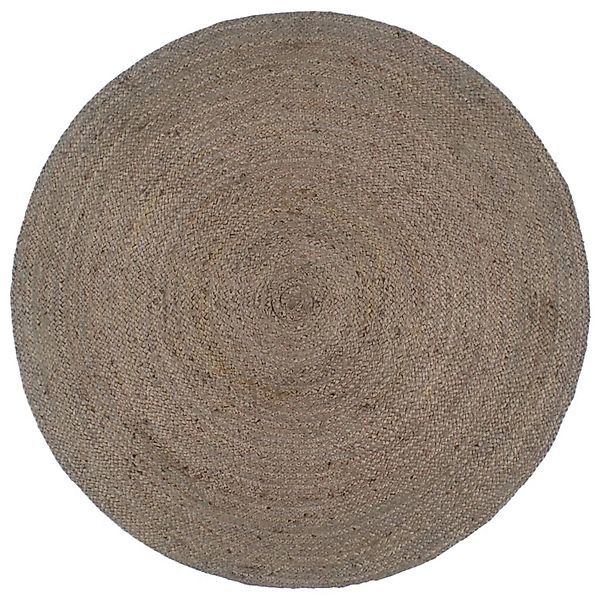 vidaXL Teppich Handgefertigt Jute Rund 210 Cm Grau 1184022 günstig online kaufen
