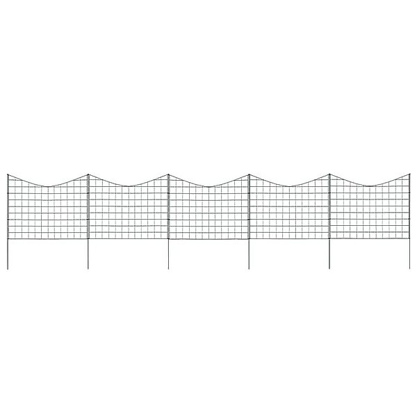 vidaXL Gartenzaun Set Konkav 77,5x64 cm Grün 146104 günstig online kaufen