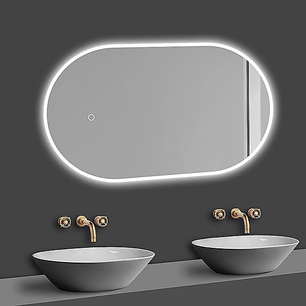 duschspa Badspiegel LED Spiegel Badezimmerspiegel Touch/Wandschalter, günstig online kaufen