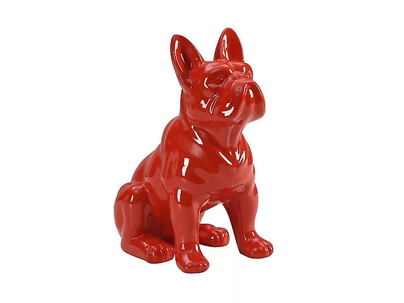 Bulldogge-Skulptur - 27 x 16 x 32 cm - Kunstharz - Rot - DOGGO günstig online kaufen