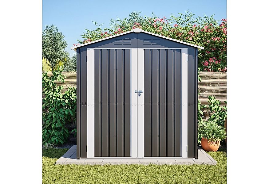 BlingBin Garten-Geräteschrank Gerätehaus, Metall-Geräteschuppen mit Belüftu günstig online kaufen
