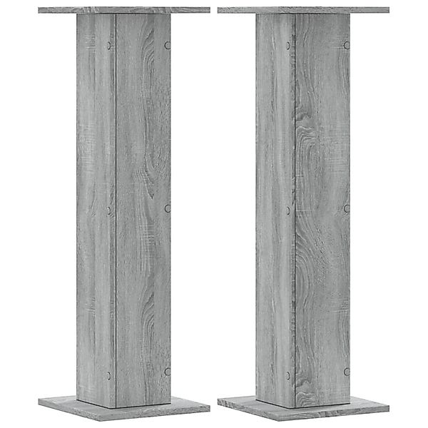 vidaXL Blumenständer Pflanzenständer 2 Stk. Grau günstig online kaufen