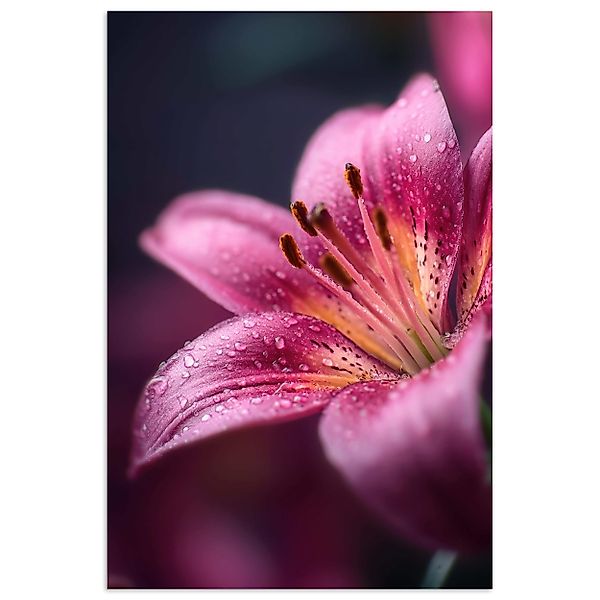 MuchoWow Poster Rosa - Lilie - günstig online kaufen