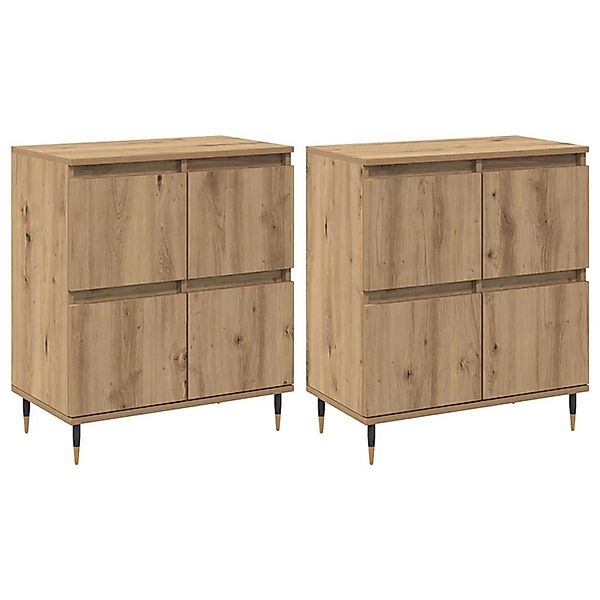 vidaXL Sideboards 2 Stk Artisan-Eiche 120 x 35 x 70 cm Holzwerkstoff 339452 günstig online kaufen
