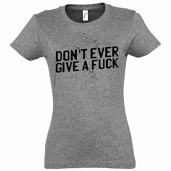 Youth Designz T-Shirt "Don´t ever give a f*ck" Damen T-Shirt mit modischem günstig online kaufen