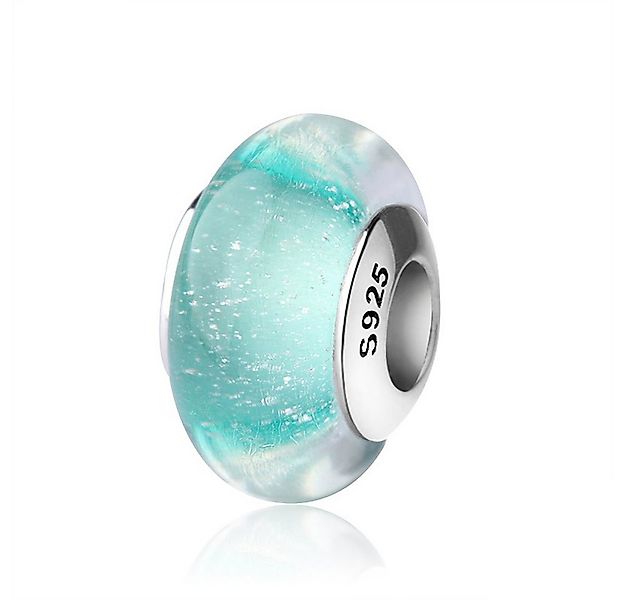 PANDACHARMS Bead Grüner Wasserfall Glas Charm für Armband, Hülse aus 925 Si günstig online kaufen