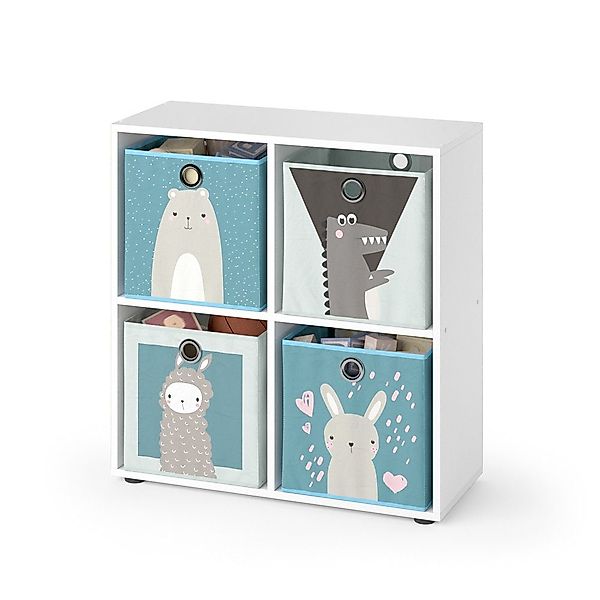 Vicco Bücherregal Tetra, Weiß/Weiß, 72.6 x günstig online kaufen