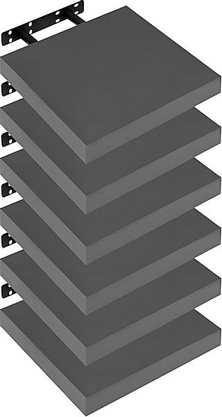 Woltu Wandregal, 6-tlg., 6er, Regal freischwebend, DIY mit unterschiedlich günstig online kaufen