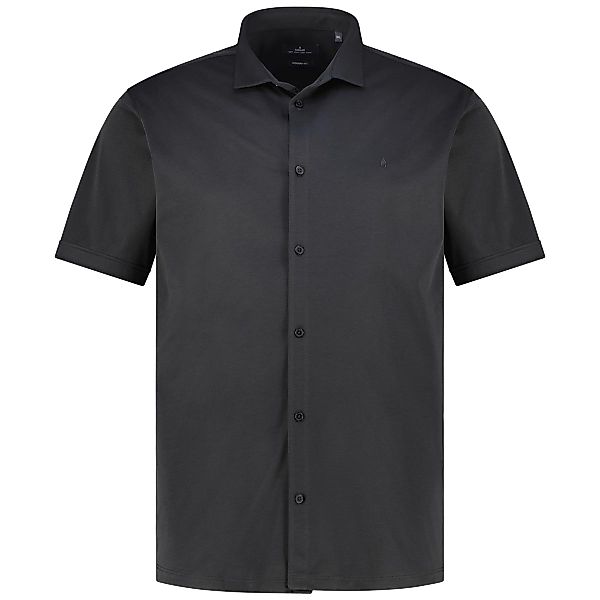 RAGMAN Pflegeleichtes Freizeithemd "Soft Knit" Farbe schwarz Größe: 5XL günstig online kaufen