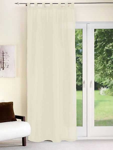 Schlaufenschal Dekoschal Vorhang Gardine 135x225 ELLA-creme günstig online kaufen