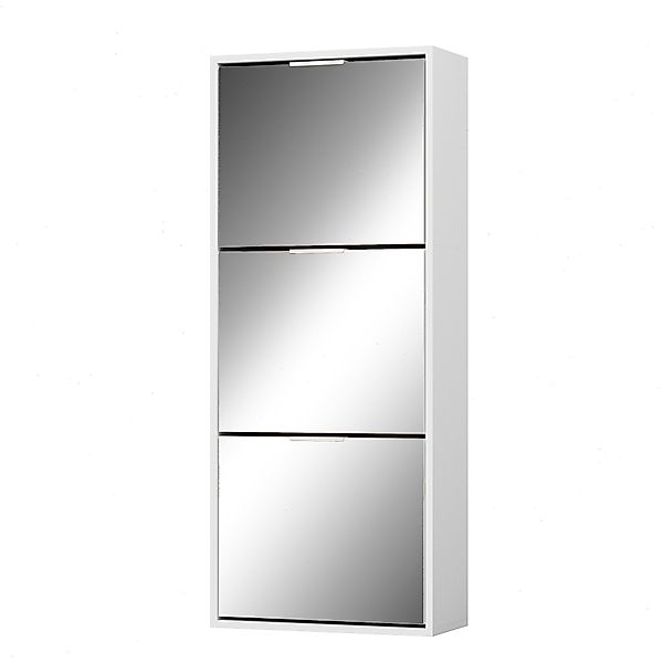 UEV Schuhschrank Spiegelschuhschrank schmal mit 3 günstig online kaufen