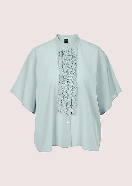 MADELEINE Kurzarmbluse "Blusenshirt Elegante Seidenbluse mit Rüschen" günstig online kaufen