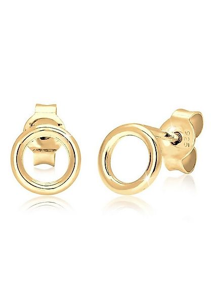 Elli Paar Ohrstecker Basic Kreis Geo Minimal Filigran 925 Silber, Geo günstig online kaufen