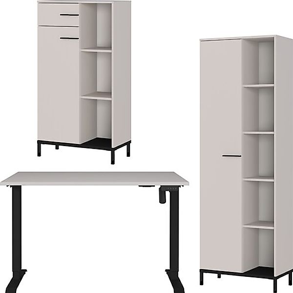 GERMANIA Büromöbel-Set »GW-Rovigo«, (3 tlg.), Schreibtisch elektrisch höhen günstig online kaufen