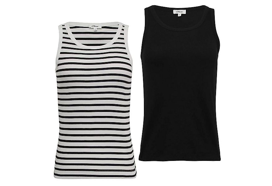 s.Oliver T-Shirt Basic (1-tlg) uni oder gestreift günstig online kaufen