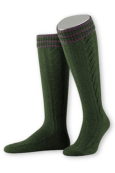 Lusana Trachtensocken Kniestrümpfe Herren - L8995R günstig online kaufen