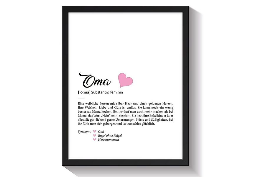 GRAVURZEILE Poster Definition Poster, Kunstdrucke auf DIN A4 Foto-Papier, O günstig online kaufen