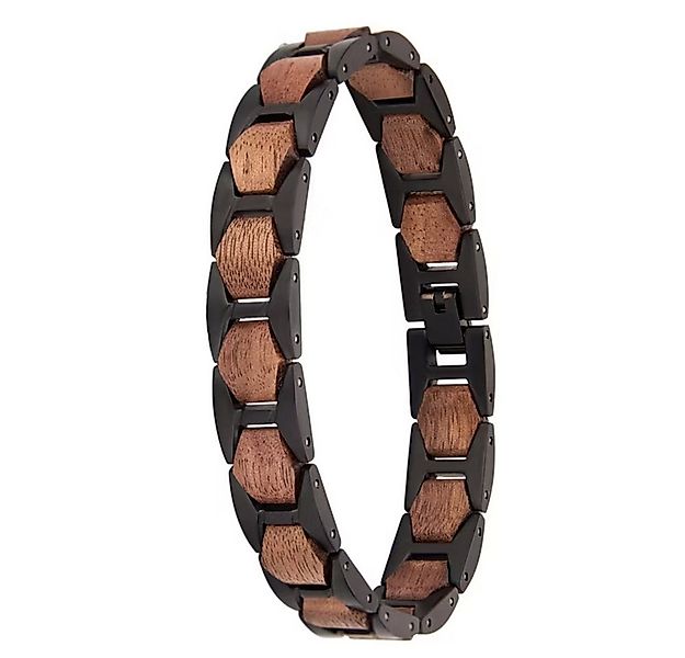 Holztick Bavaria Gliederarmband Lyron, schönes Walnussholz mit dunklem Edel günstig online kaufen