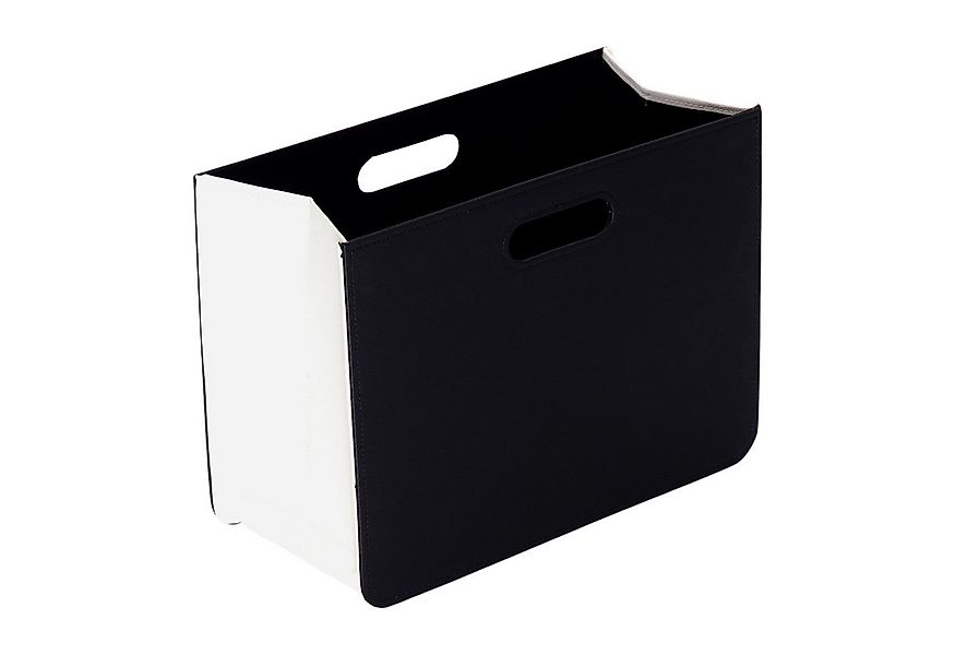 CREEDWOOD Zeitungsständer ZEITUNGSKORB "BUSINESS", schwarz weiß, Magazinsam günstig online kaufen