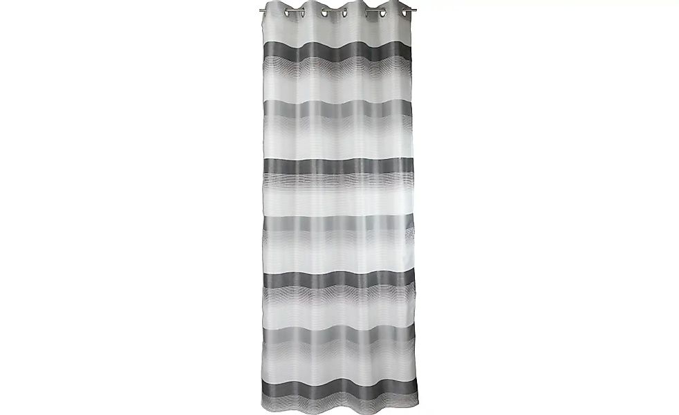 Ösenschal   ¦ grau ¦ Synthetik ¦ Maße (cm): B: 140 H: 245 Gardinen & Rollos günstig online kaufen