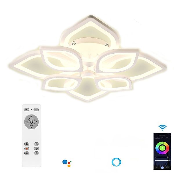 LETGOSPT Deckenleuchte Modern LED Deckenleuchte 80W günstig online kaufen