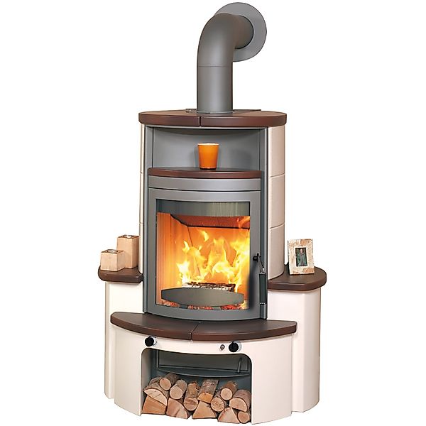 Hark Avenso GT ECOplus Kaminofen Ofenkacheln Jola-Braun/Stone 8 kW günstig online kaufen