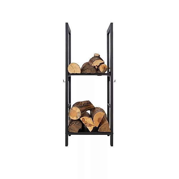 KARAT Kaminholzregal Korfu Modernes Regal für Brennholz mit 2 Ebenen 40 x 1 günstig online kaufen