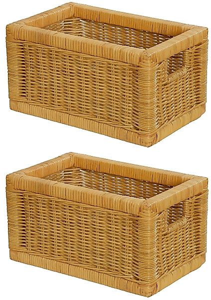 Krines Home Regalkorb Set/2 Regalkorb Aufbewahrungskorb günstig online kaufen