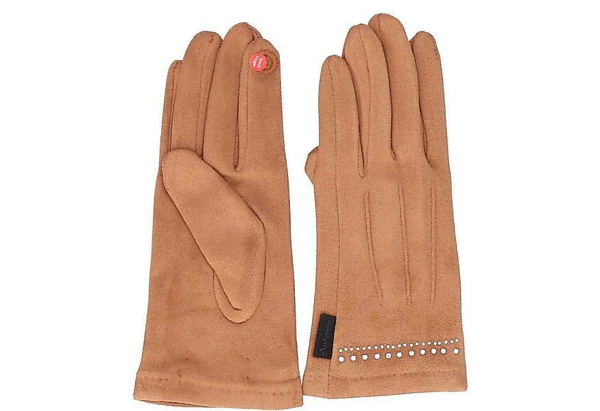 Antonio Strickmütze Antonio Damen Handschuhe Elegant mit Diamonds Camel (1- günstig online kaufen