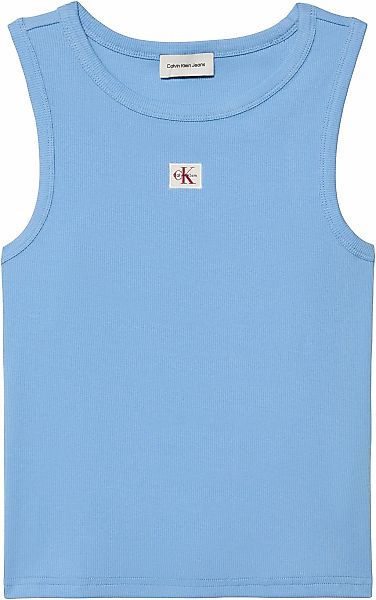 Calvin Klein Jeans Tanktop "A - WVN LBL 2X2 CTTN" Mit Rundhalsausschnitt günstig online kaufen