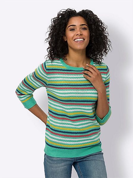 Sieh an! Strickpullover Ajour-Pullover 3/4-Arm Ajour günstig online kaufen